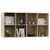 Book Cabinet/Sideboard Sonoma Oak 66x30x130 cm Chipboard