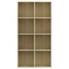 Book Cabinet/Sideboard Sonoma Oak 66x30x130 cm Chipboard
