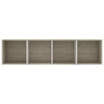 Book Cabinet/TV Cabinet White and Sonoma Oak 143x30x36 cm 4