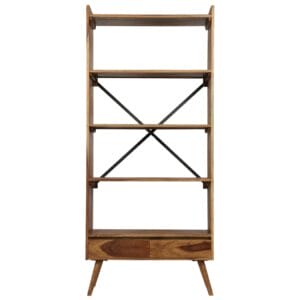 Bookshelf Solid Sheesham Wood 75x30x170 cm