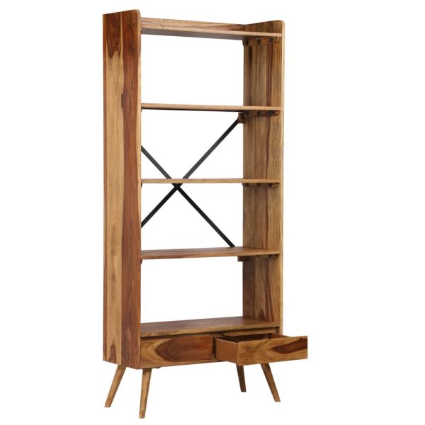Bookshelf Solid Sheesham Wood 75x30x170 cm