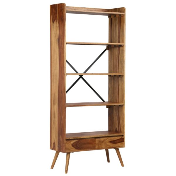 Bookshelf Solid Sheesham Wood 75x30x170 cm