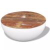 Bowl Shaped Coffee Table Solid Reclaimed Wood 60x60x30 cm