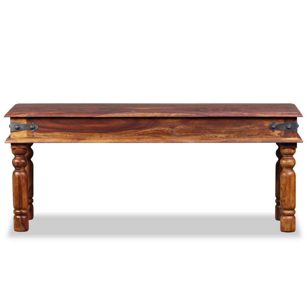 Jali Style Bench Solid Sheesham Wood 110x35x45 cm