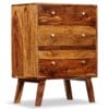 Chest Of Drawers Solid Sheesham Wood 60x35x76 cm