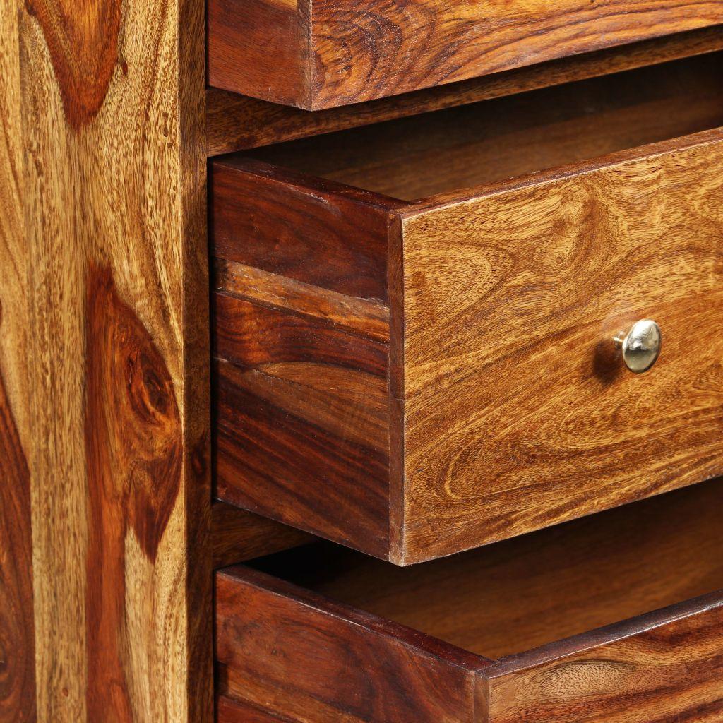 Chest Of Drawers Solid Sheesham Wood 60x35x76 cm