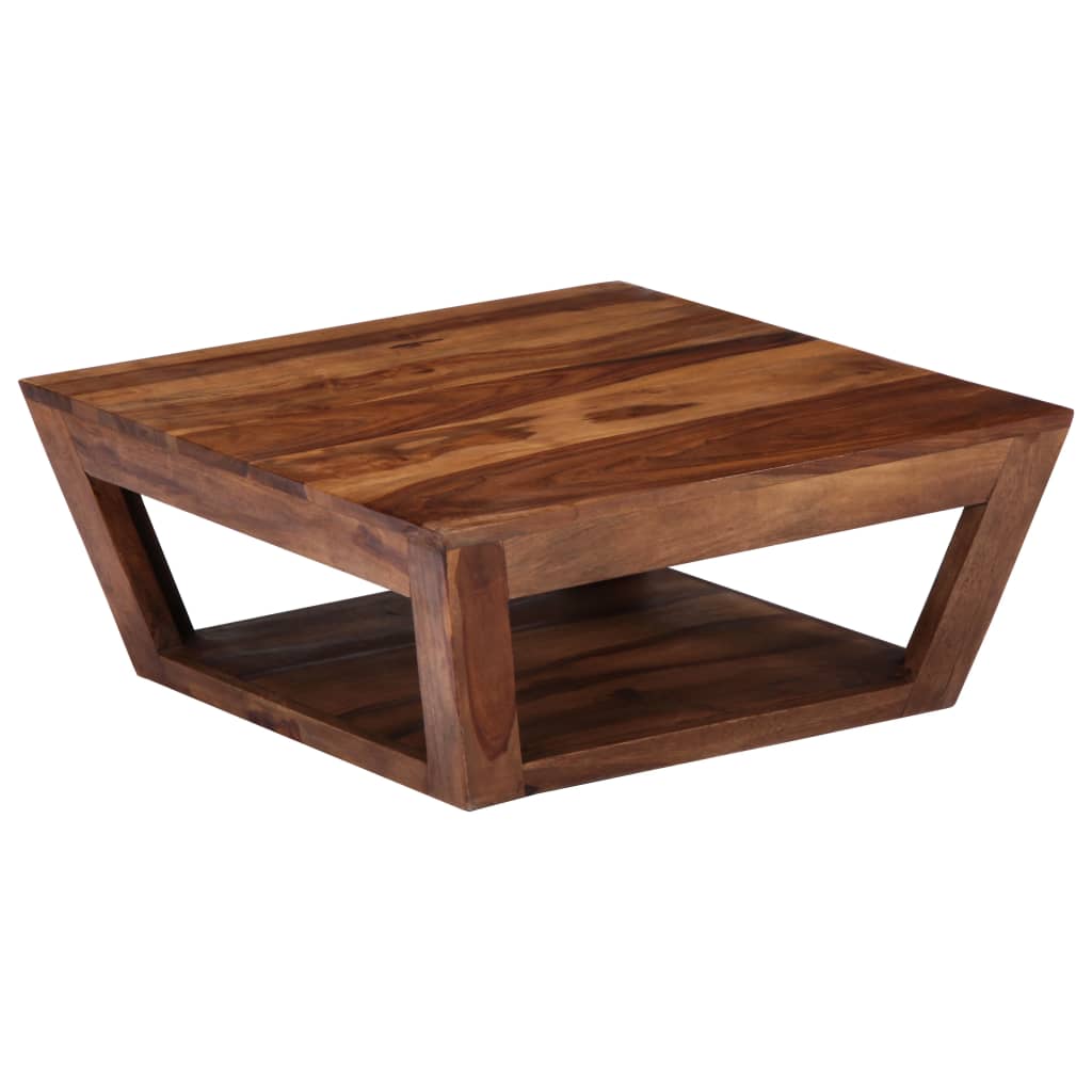 Coffee Table 70x70x28 cm Solid Sheesham Wood