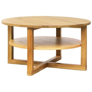 Coffee Table 75x40 cm Solid Oak Wood