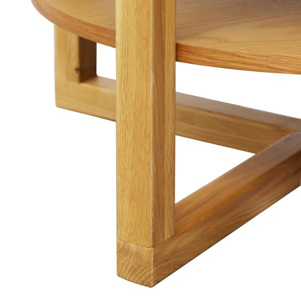Coffee Table 75X40 Cm Solid Oak Wood
