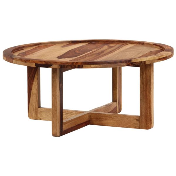 Coffee Table 80x35 cm Solid Sheesham Wood