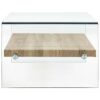 Coffee Table Clear 98x45x31 cm Tempered Glass