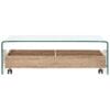 Coffee Table Clear 98x45x31 cm Tempered Glass