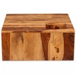 Coffee Table Solid Sheesham Wood 70x70x30 cm 6