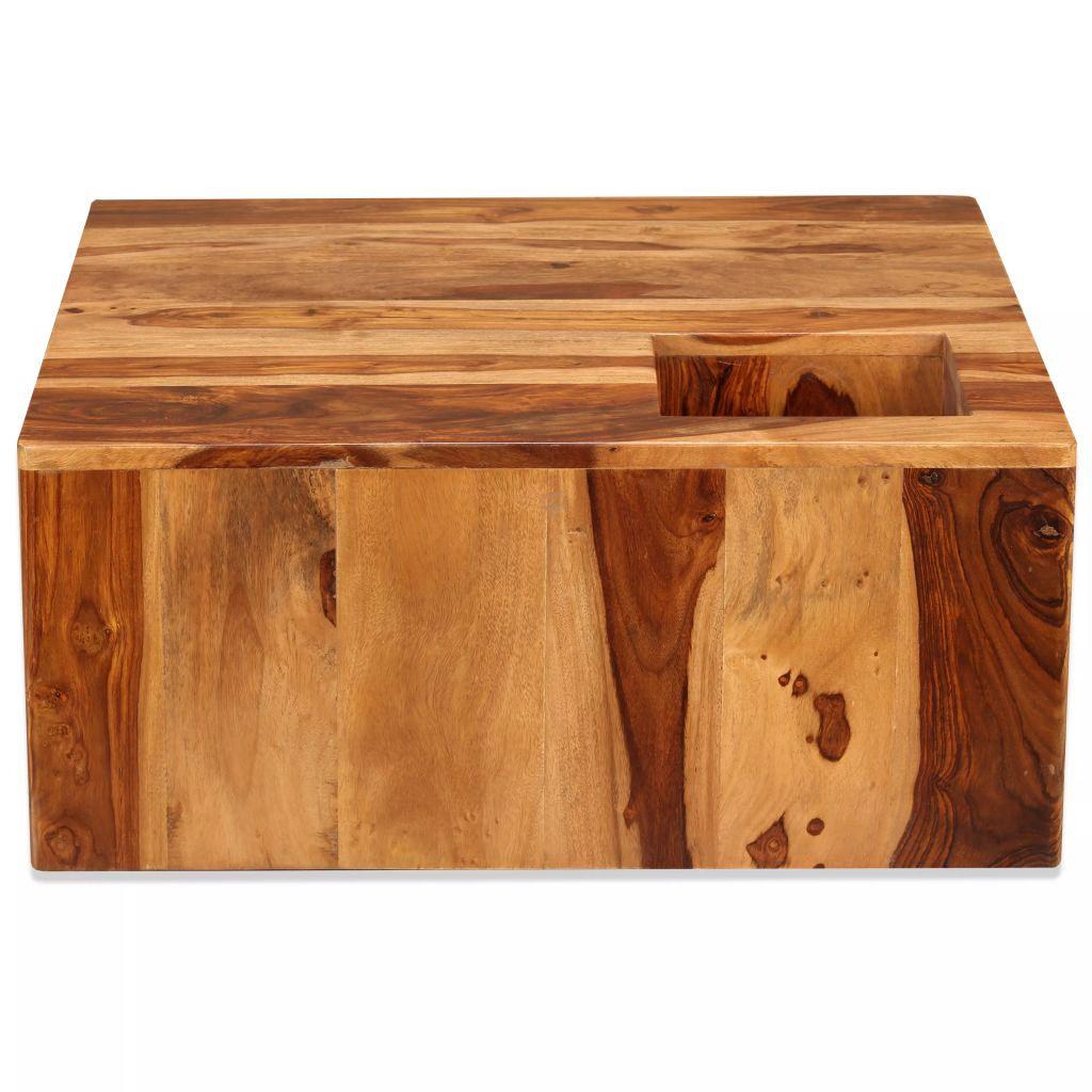 Coffee Table Solid Sheesham Wood 70x70x30 cm