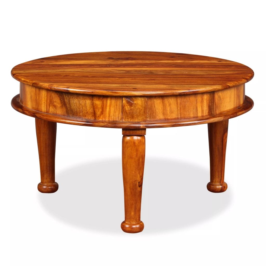 Coffee Table Solid Sheesham Wood 70x70x40 cm