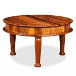 Coffee Table Solid Sheesham Wood 70x70x40 cm 7