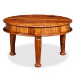 Coffee Table Solid Sheesham Wood 70x70x40 cm 1