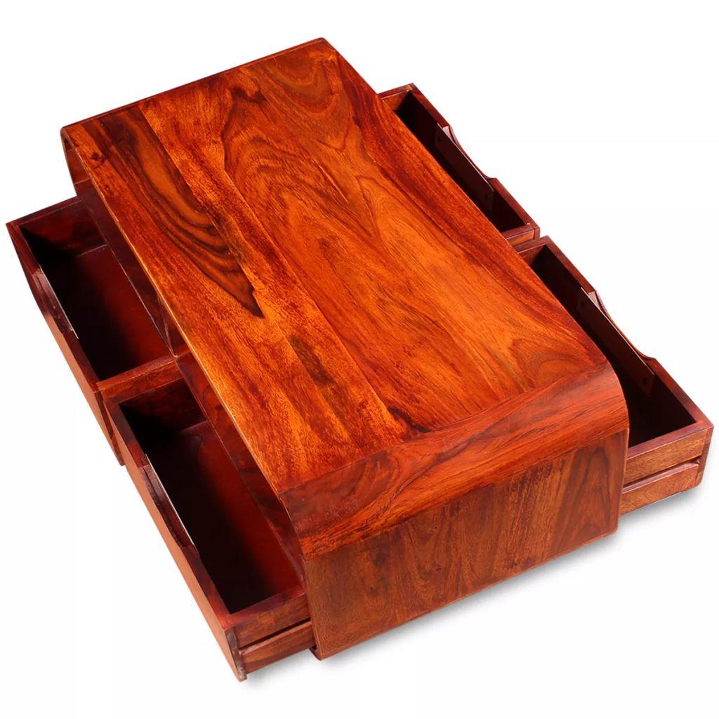 Coffee Table Solid Sheesham Wood 90x40x35 cm