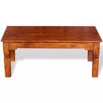 Coffee Table Solid Wood 110x60x45 cm 6