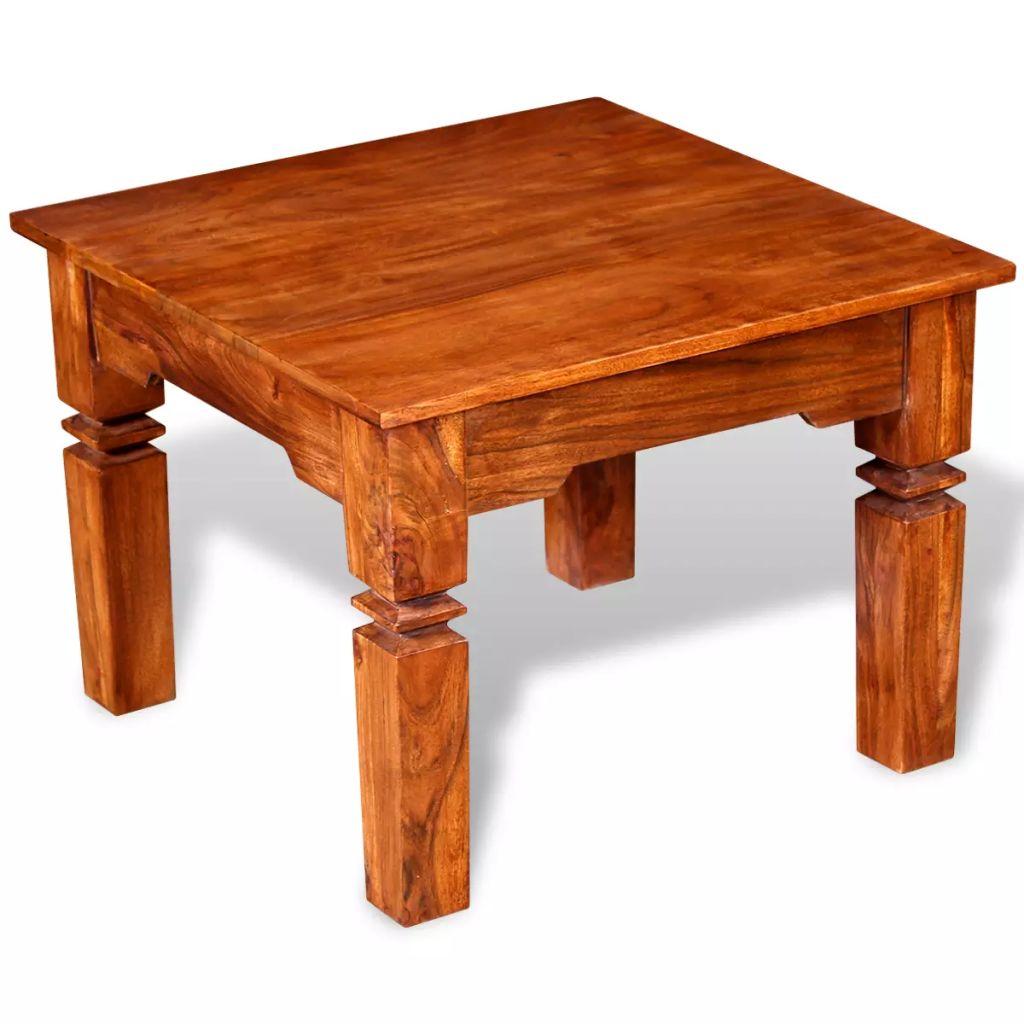 Coffee Table Solid Wood 60x60x45 cm