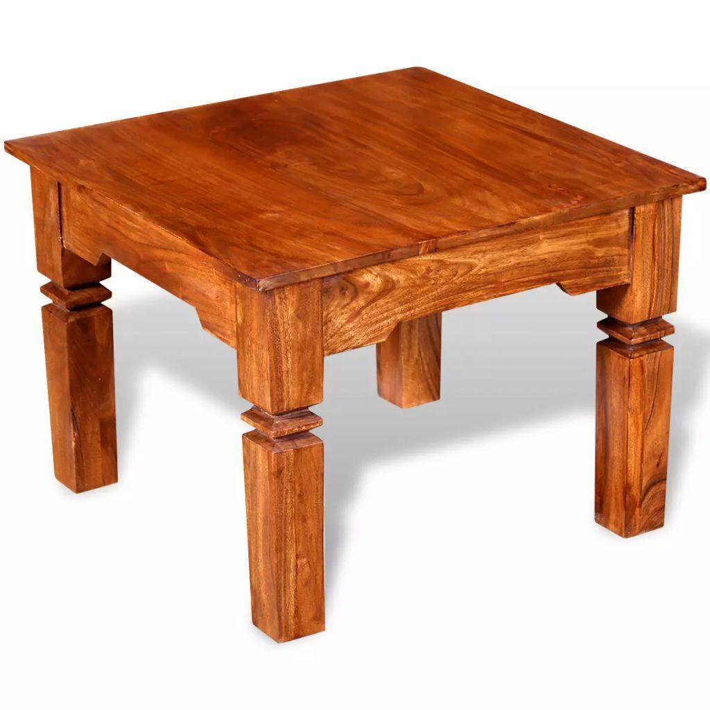 Coffee Table Solid Wood 60x60x45 cm