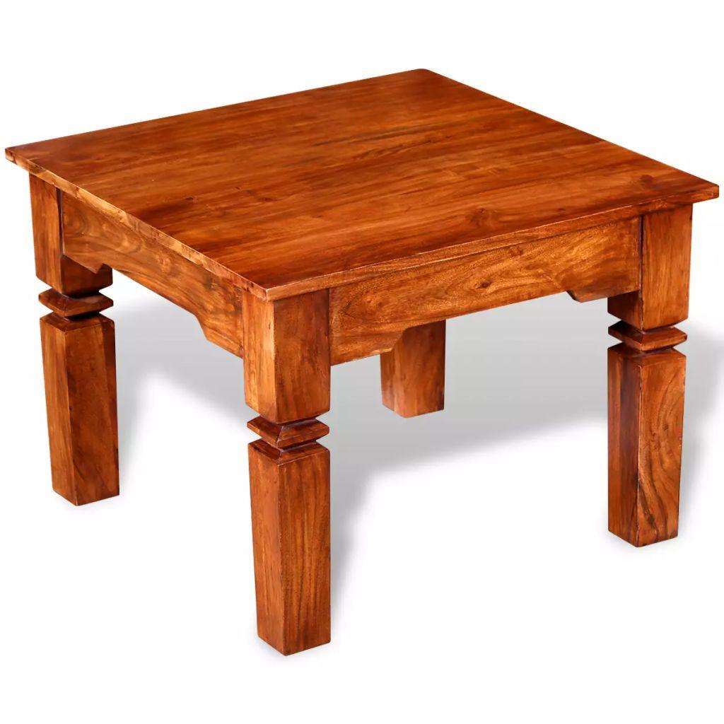 Coffee Table Solid Wood 60x60x45 cm