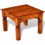 Coffee Table Solid Wood 60x60x45 cm 4