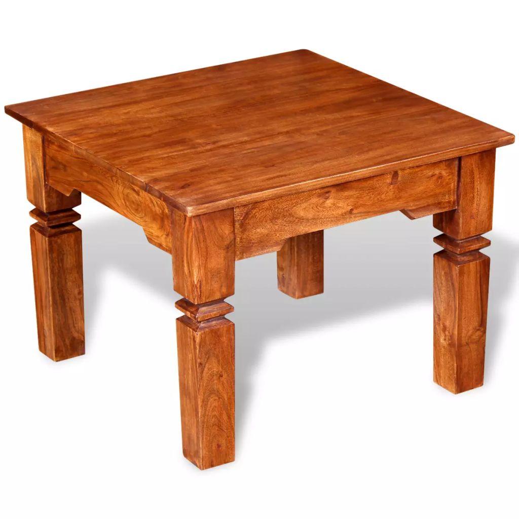 Coffee Table Solid Wood 60x60x45 cm