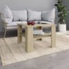 Coffee Table Sonoma Oak 60x60x42 cm Chipboard