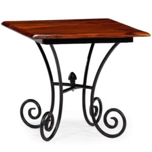 Coffee Table with Curled Legs Solid Sheesham Wood 42x42x39 cm
