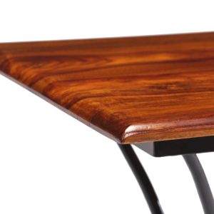 Coffee Table with Curled Legs Solid Sheesham Wood 42x42x39 cm
