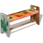 Cola Bench Solid Reclaimed Wood 100x30x50 cm 1