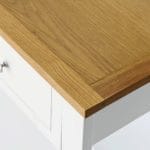 Console Table 118x35x77 cm Solid Oak Wood 5