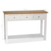Console Table 118x35x77 cm Solid Oak Wood