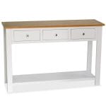 Console Table 118x35x77 cm Solid Oak Wood 1