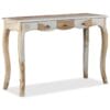 Console Table with 3 Drawers Solid Sheesham Wood 110x40x76 cm
