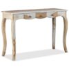 Console Table with 3 Drawers Solid Sheesham Wood 110x40x76 cm