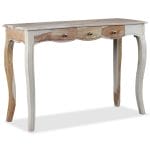 Console Table with 3 Drawers Solid Sheesham Wood 110x40x76 cm 1