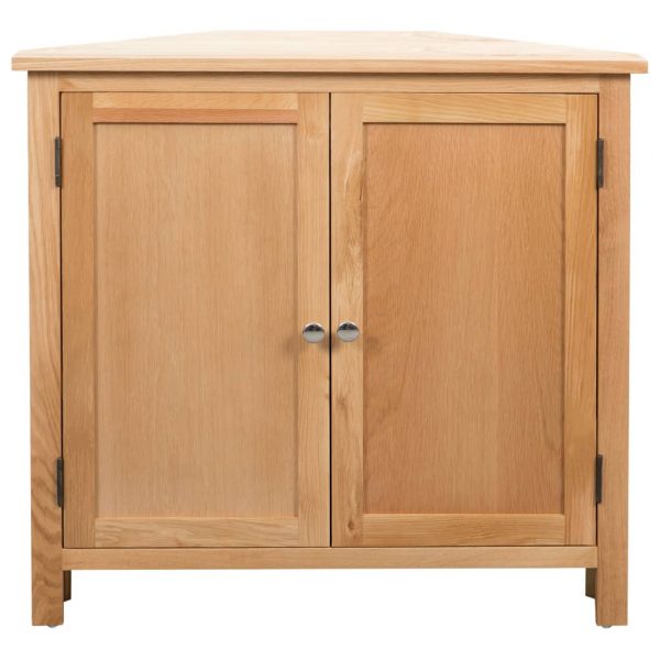 Corner Cabinet 80x33.5x78 cm Solid Oak Wood