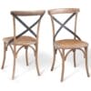 Dining Chairs 2 pcs 48x45x90 cm Solid Oak Wood