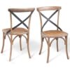 Dining Chairs 2 pcs 48x45x90 cm Solid Oak Wood