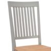 Dining Chairs 2 pcs Grey 44x59x95 cm Solid Oak Wood