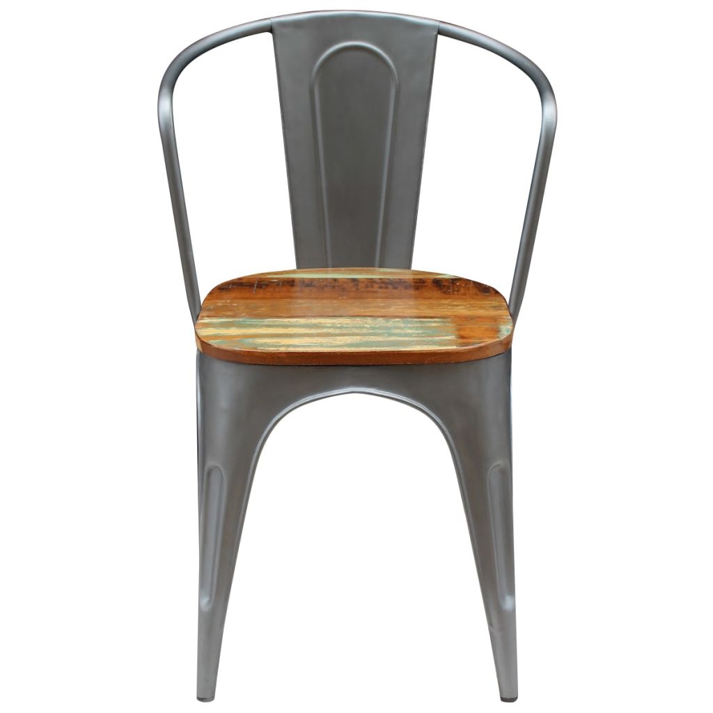 Dining Chairs 2 pcs Solid Reclaimed Wood 51x52x80 cm