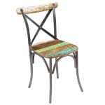 Dining Chairs 2 pcs Solid Reclaimed Wood 51x52x84 cm 4