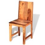 Dining Chairs 2 pcs Solid Sheesham Wood 2