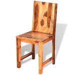 Dining Chairs 2 pcs Solid Sheesham Wood 4