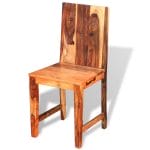 Dining Chairs 2 pcs Solid Sheesham Wood 5