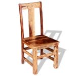 Dining Chairs 2 pcs Solid Sheesham Wood 6