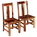 Dining Chairs 2 pcs Solid Sheesham Wood 1