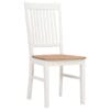Dining Chairs 2 pcs White 44x59x95 cm Solid Oak Wood